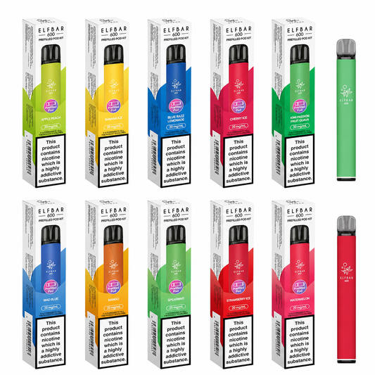 ELF BAR 600 PREFILLED POD KIT PACK OF 10