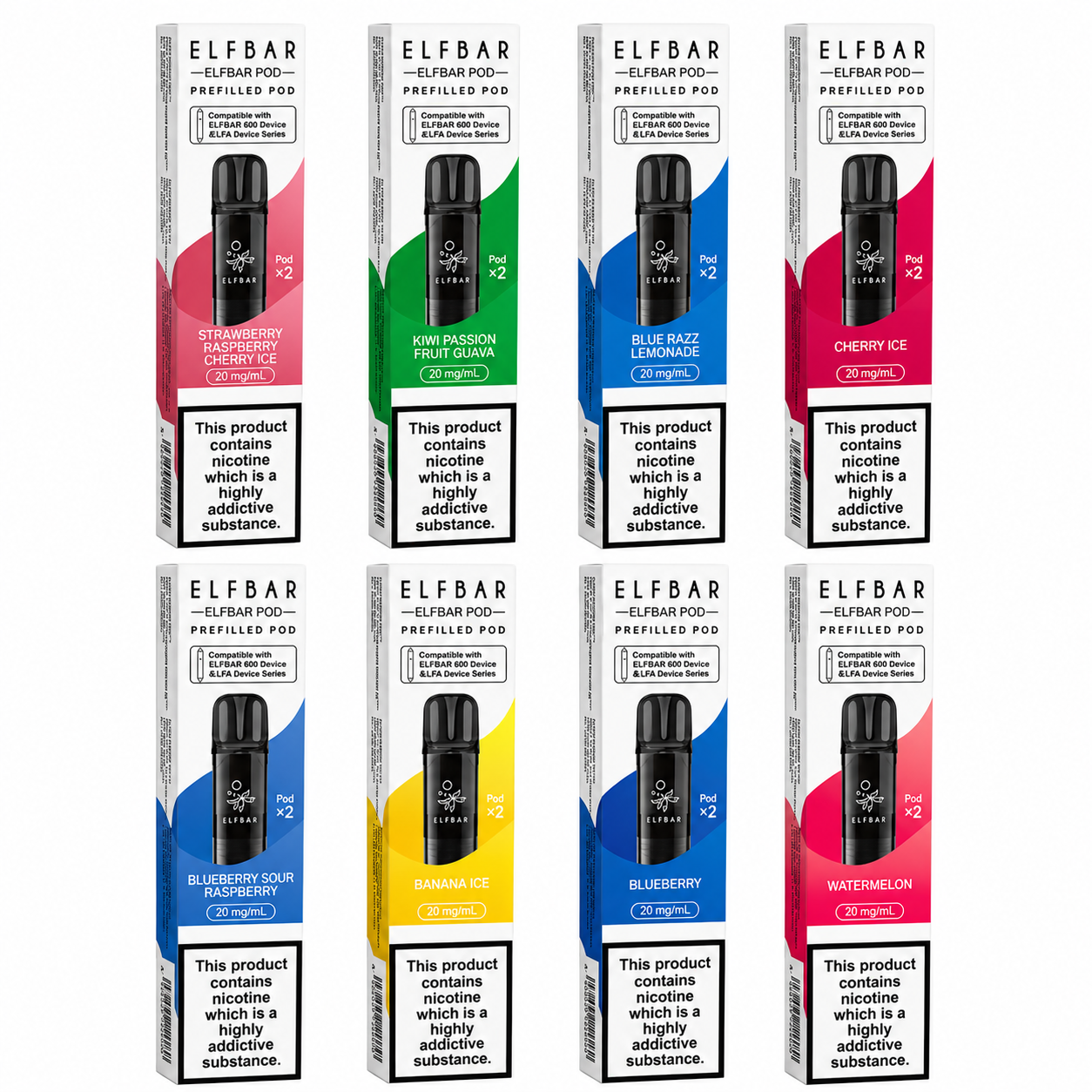 ELF BAR 600 PREFILLED POD PACK OF 10