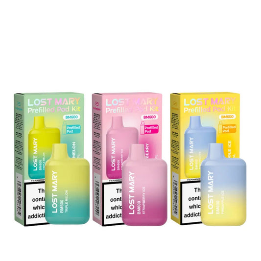 LOST MARY 600 PREFILLED POD KIT PACK OF 10