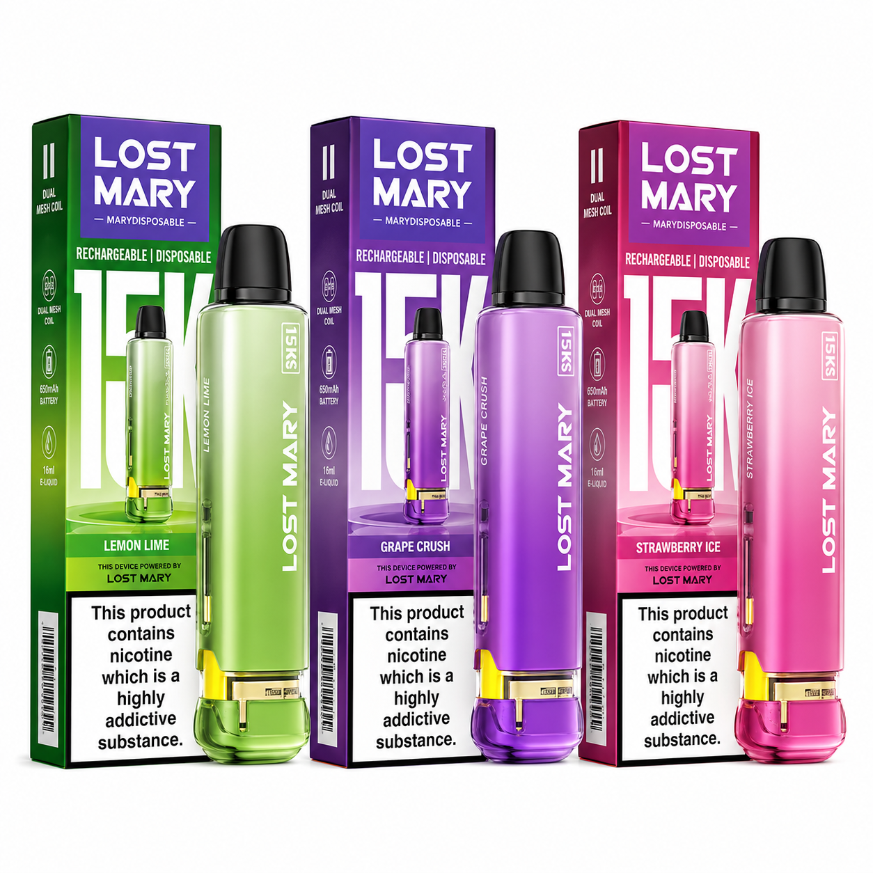 LOST MARY 15K PREFILLED POD PACK OF 5