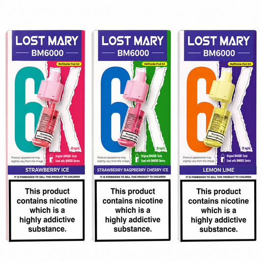 LOST MARY 6K PREFILLED POD PACK OF 5